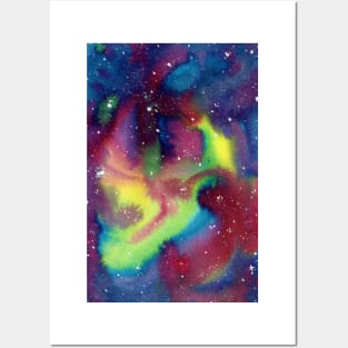 Rainbow Nebula Posters and Art